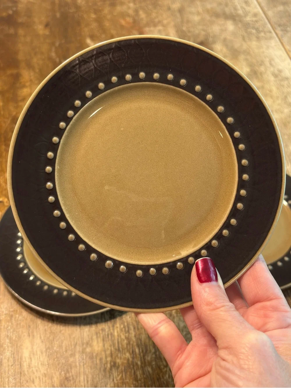 Vintage Franciscan DISCOVERY TAHITI Ceramic Plates, Set Of 4, 6.25”